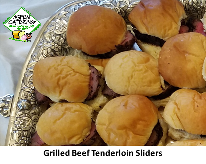 Tenderloin Sliders Aspen Catering